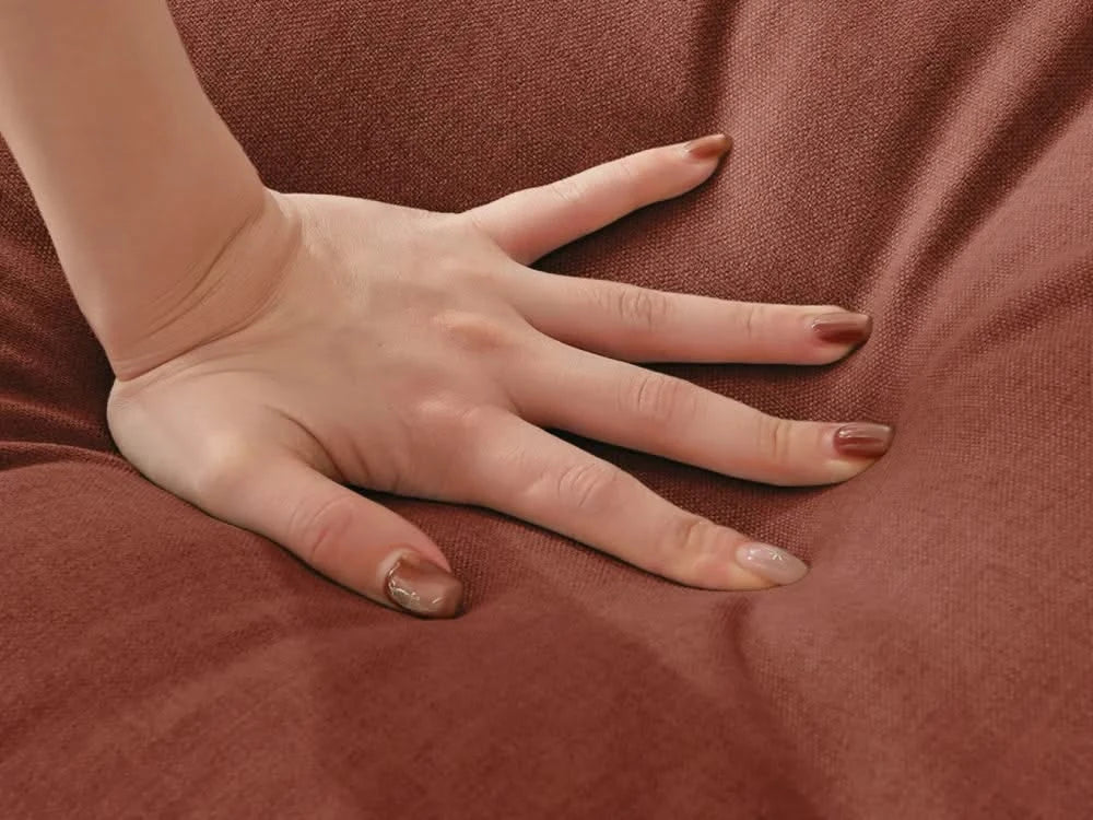 Lifely Modular 5 Seater Corner Ottoman - Rust