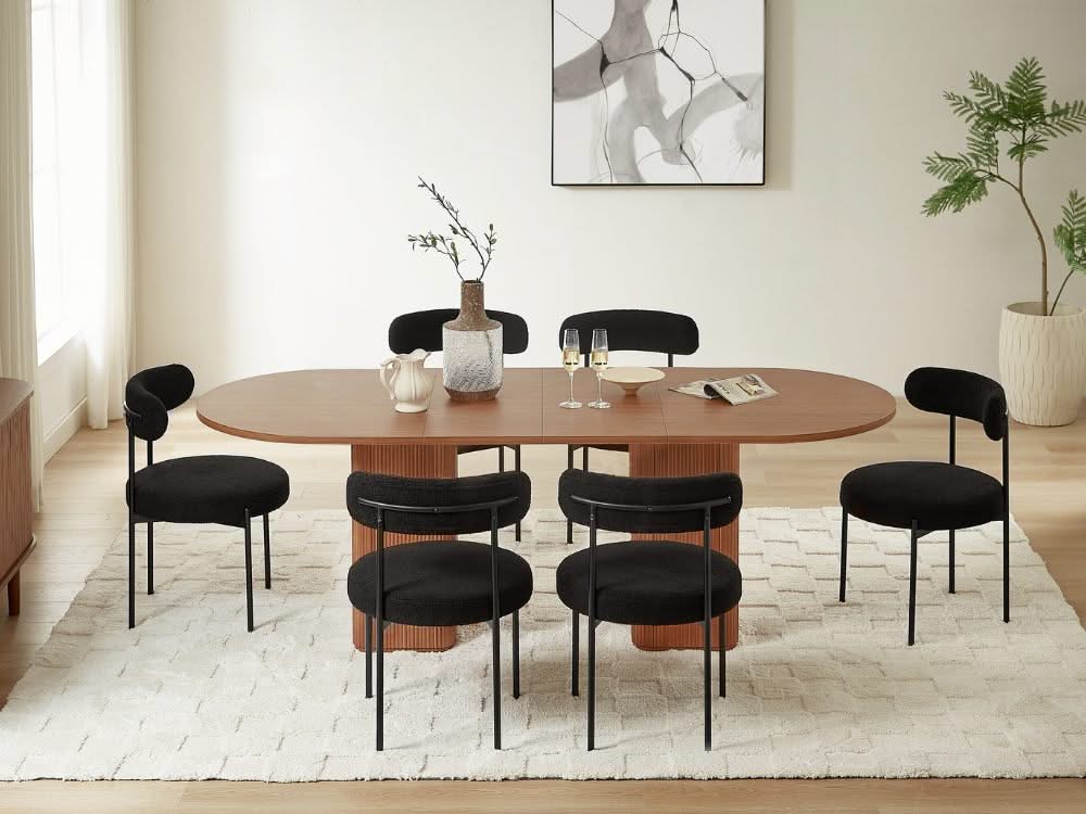 Buy Tate extendable dining table walnut Lifely