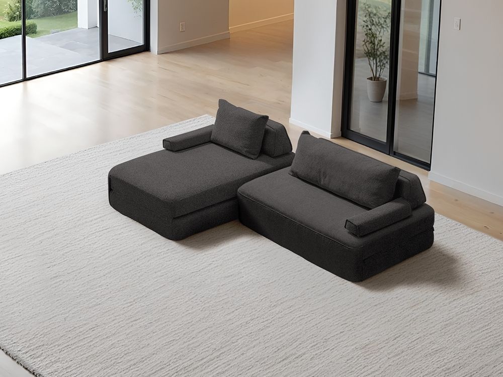 Cushie Modular 3-Seater Chaise (2.49m) - Sage
