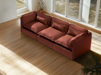 Lifely Modular 3 Seater Sofa - Rust