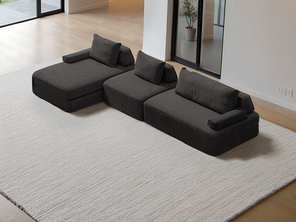 Cushie Modular 4-Seater Chaise (3.51m) - Sage