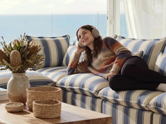 Blue Stripes / Ottoman