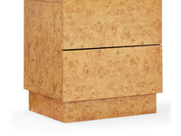 Burlin Burlwood Bedside Table