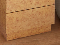 Burlin Burlwood Bedside Table