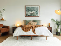 Cali Bed Base in Walnut - King Single
