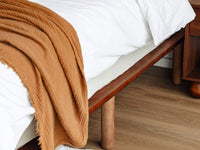 Cali Bed Base in Walnut - King Single