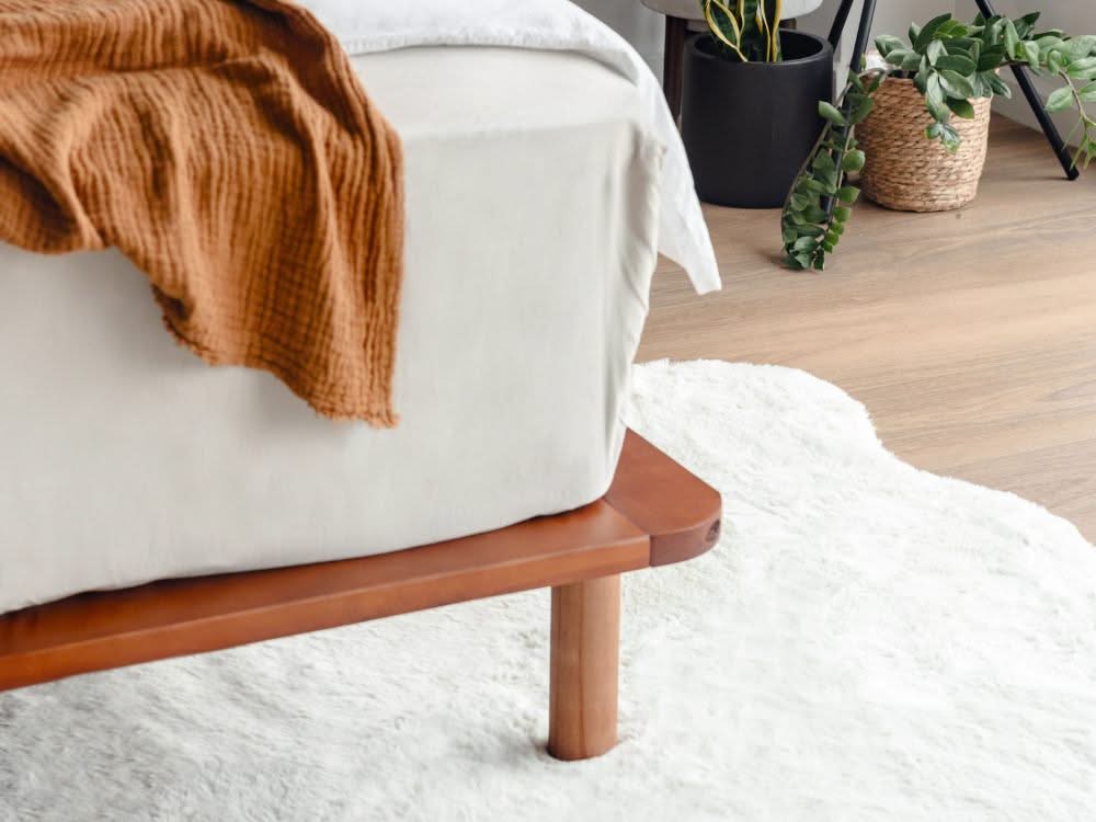 Cali Bed Base in Walnut - King Single