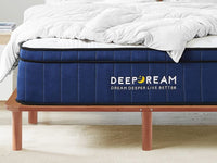 Cali Bed Frame Premium mattress combo - Walnut