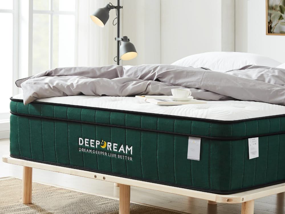 Cali Bed Base Green Tea Mattress Combo - Natural