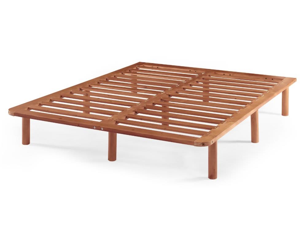 Cali Bed Base in Walnut - King Single