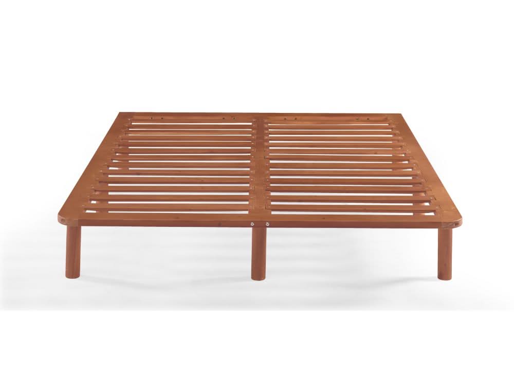 Cali Bed Base in Walnut - King Single