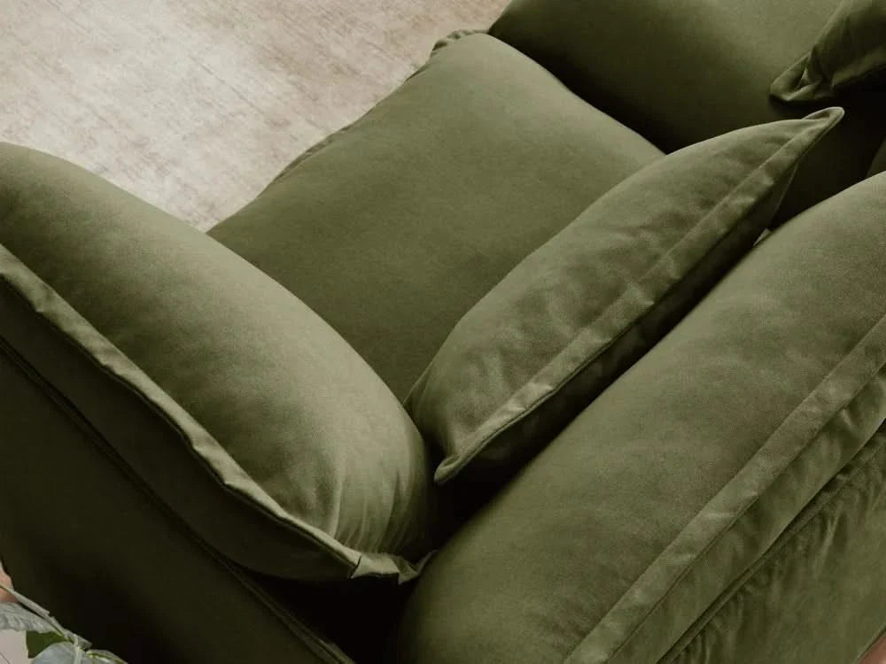 Lifely Modular 8 Seater U Sectional Sofa - Olive Green