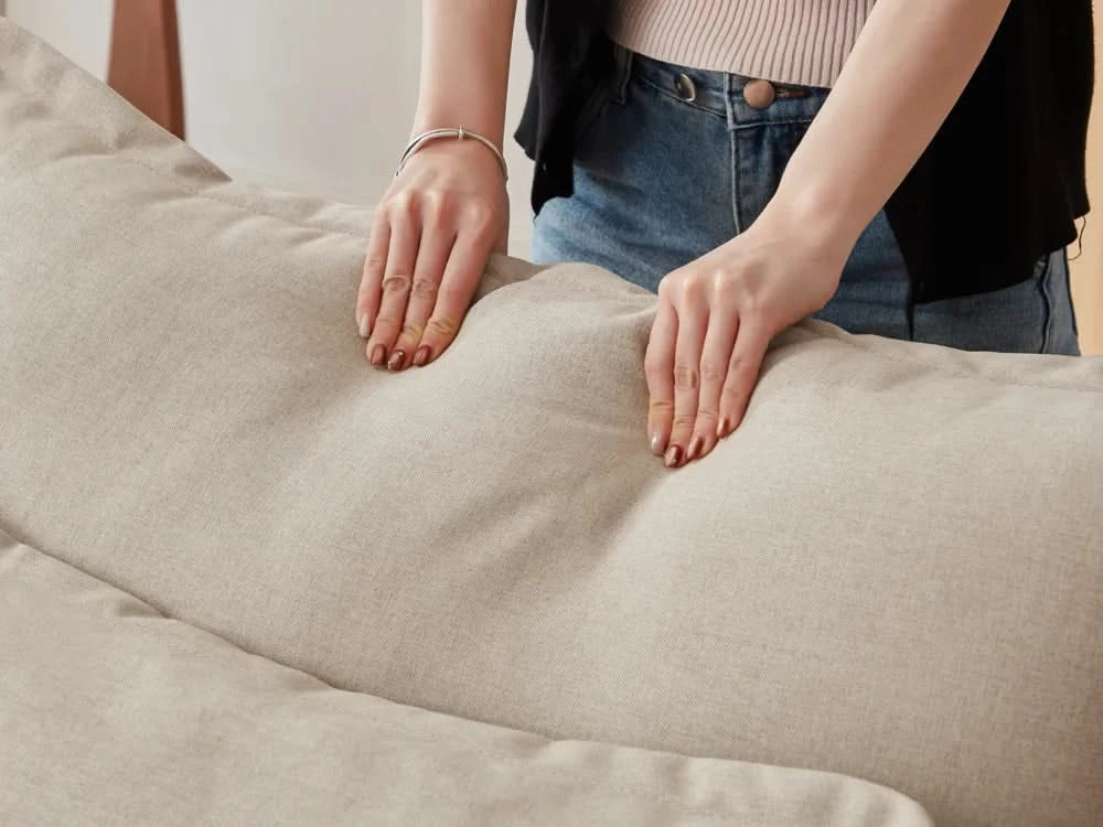 Lifely Modular 2 Seater Sofa Ottoman - Linen Beige