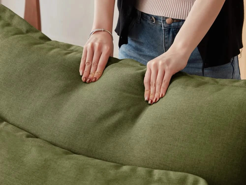 Lifely Modular 2 Seater Sofa Ottoman - Olive Green