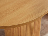 Tate 6/8/10 Seater Extendable Natural & Green Dining Table Set